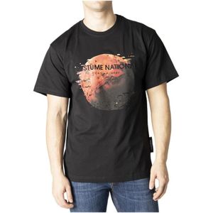 Costume National, Heren, Tops, Zwart, Maat: M Katoen,