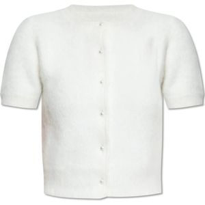 Maison Margiela, Dames, Truien, Wit, Maat: L Wol,