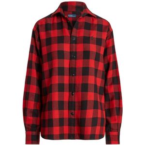Polo Ralph Lauren - Relaxed Fit Plaid Shirt - Rood - Overhemden