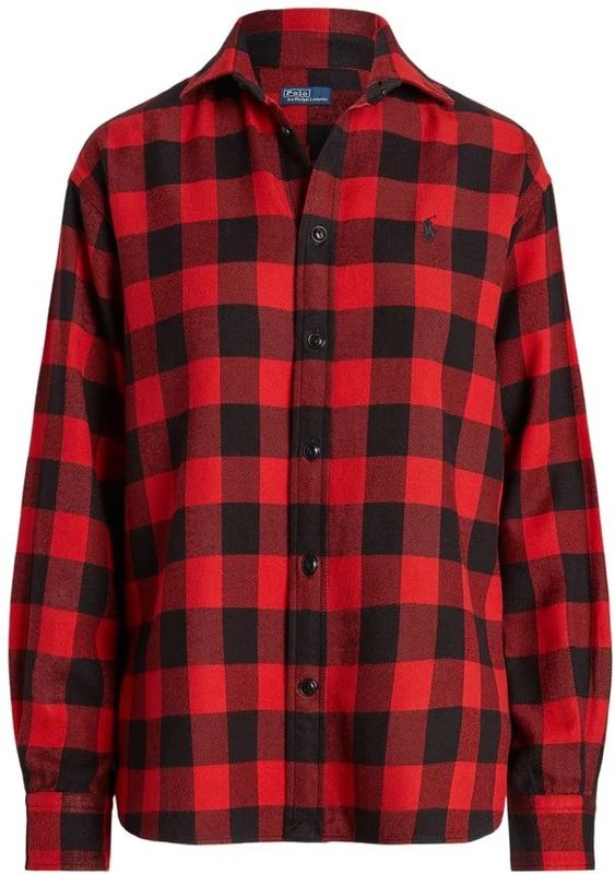 Polo Ralph Lauren - Relaxed Fit Plaid Shirt - Rood - Overhemden