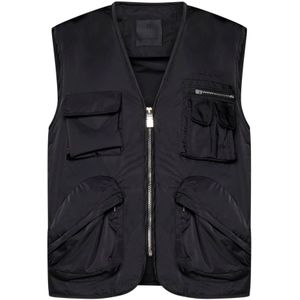 Givenchy, Heren, Jassen, Zwart, Maat: S Nylon,