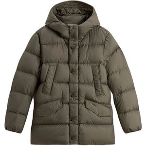 Woolrich, Heren, Jassen, Groen, Maat: L Polyamide,