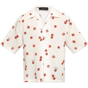 Amiri, Heren, Overhemden, Beige, Maat: S Viscose,