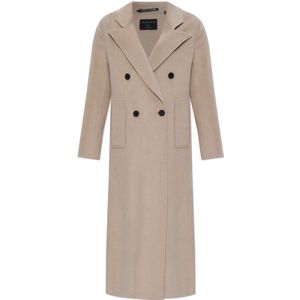 AllSaints, Dames, Mantels, Beige, Maat: L Wol,