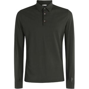 Zanone, Heren, Tops, Groen, Maat: 3XL Katoen,