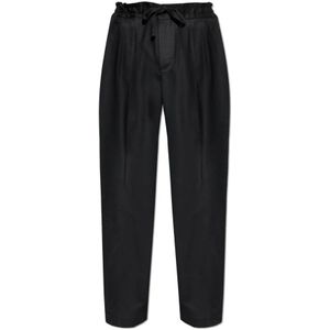 Dolce & Gabbana, Heren, Broeken, Zwart, Maat: M Wol,
