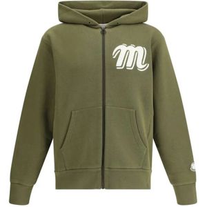 Moncler, Heren, Sweatshirts & Hoodies, Groen, Maat: XL