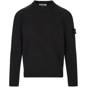 Stone Island, Heren, Truien, Blauw, Maat: 2XL Wol,