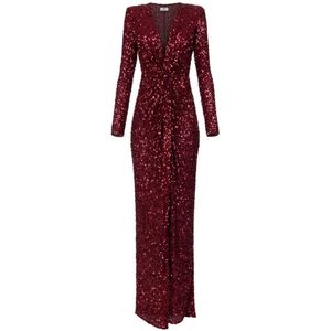 Elisabetta Franchi, Dames, Jurken, Rood, Maat: XS Jersey,