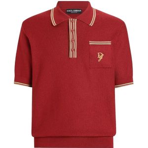 Dolce & Gabbana, Heren, Tops, Rood, Maat: M