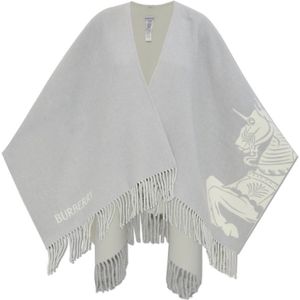 Burberry, Dames, Jassen, Grijs, Maat: ONE Size Wol,