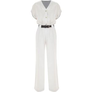Kocca, Dames, Jumpsuits & Playsuits, Wit, Maat: L Viscose,