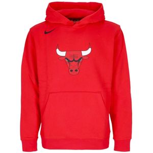 Nike, Heren, Sweatshirts & Hoodies, Rood, Maat: S Katoen,