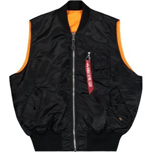 Alpha Industries, Heren, Jassen, Zwart, Maat: XL Katoen,