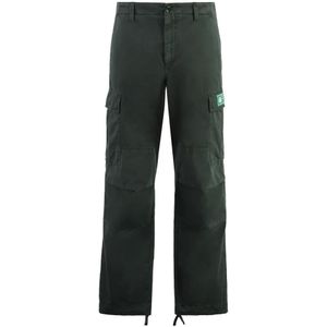 Dolce & Gabbana, Heren, Broeken, Groen, Maat: S Katoen,