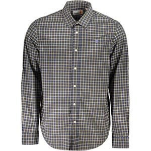 Timberland - Blauw Geruit Shirt - Veelkleurig - Heren - Lange Mouwen