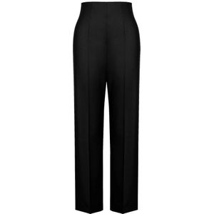 Alberta Ferretti, Dames, Broeken, Zwart, Maat: XS