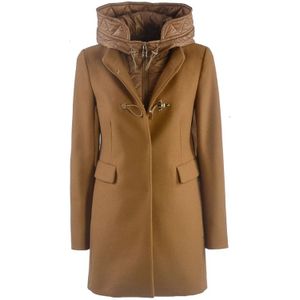 Fay, Heren, Mantels, Bruin, Maat: L Wol,