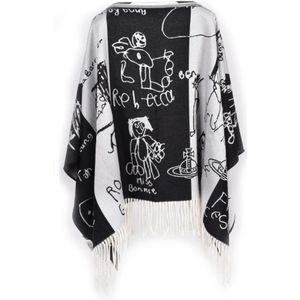 Vivienne Westwood, Dames, Jassen, Zwart, Maat: ONE Size Wol,