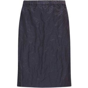 Weekend Max Mara, Dames, Rokken, Blauw, Maat: S Satijn,
