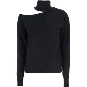 Federica Tosi, Dames, Truien, Zwart, Maat: XS Kasjmier,