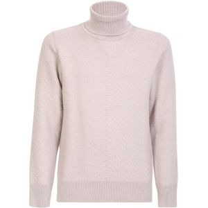 Lardini, Heren, Truien, Beige, Maat: S Wol,