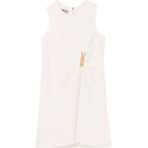 Moschino, Dames, Jurken, Wit, Maat: XS Poliester,
