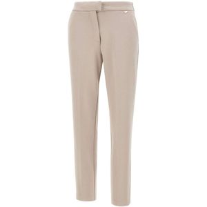 Kaos, Dames, Broeken, Beige, Maat: 2XL Leer,