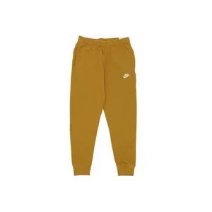 Nike Lichte Club Jogger Broek , Brown , Heren , Maat: S