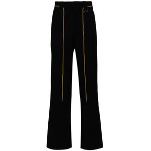 Rhude, Heren, Broeken, Zwart, Maat: M Zijde,