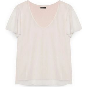 Fiorella Rubino, Dames, Blouses & Shirts, Beige, Maat: XS Viscose,