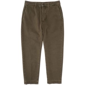 Nine In The Morning, Heren, Broeken, Groen, Maat: W34 Katoen,