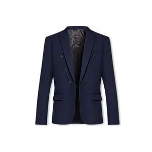 Balmain Wollen blazer , Blue , Heren , Maat: XL