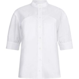 Liu Jo, Dames, Blouses & Shirts, Wit, Maat: 2XS Katoen,