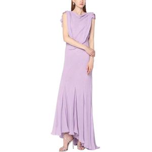 Alberta Ferretti, Dames, Jurken, Paars, Maat: 2XS