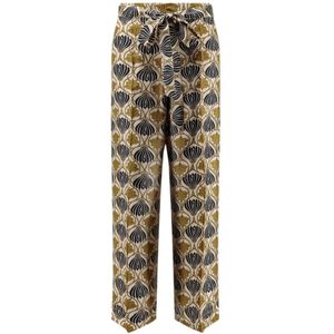 Max Mara, Dames, Broeken, Veelkleurig, Maat: S Zijde,