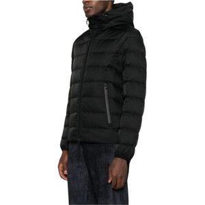 Emporio Armani, Heren, Jassen, Zwart, Maat: 4XL Polyamide,