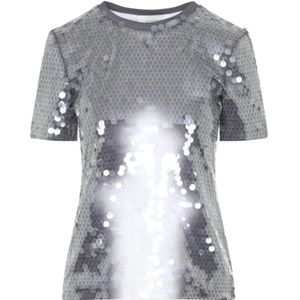 Sportmax, Dames, Tops, Grijs, Maat: S