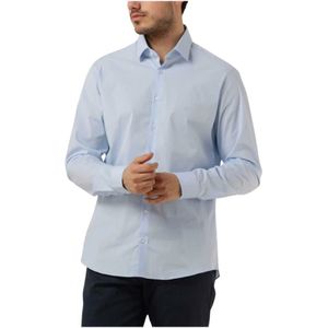 Calvin Klein, Heren, Overhemden, Blauw, Maat: 3XL