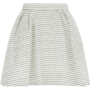 Alessandra Rich, Dames, Rokken, Wit, Maat: 2XS Tweed,