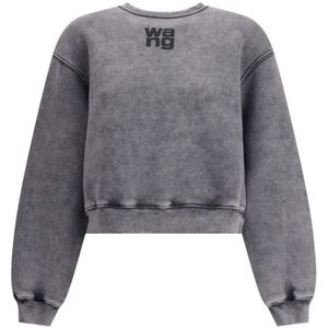 Alexander Wang, Dames, Sweatshirts & Hoodies, Blauw, Maat: M