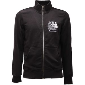 Aquascutum, Heren, Sweatshirts & Hoodies, Zwart, Maat: L Katoen,