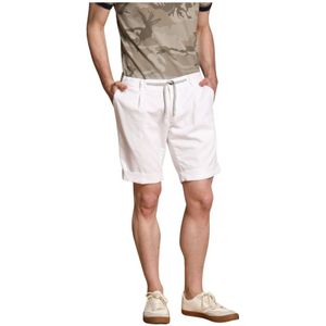 Mason's, Heren, Korte broeken, Wit, Maat: 2XL Katoen,