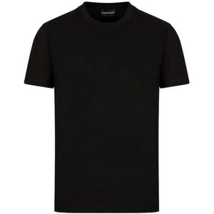 Emporio Armani, Heren, Tops, Zwart, Maat: L Katoen,