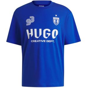 Hugo, Heren, Tops, Blauw, Maat: S Katoen,