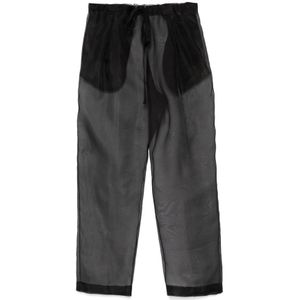 Khaite, Dames, Broeken, Zwart, Maat: S