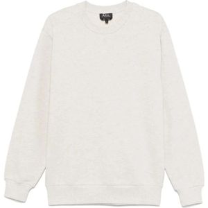 A.p.c., Heren, Sweatshirts & Hoodies, Beige, Maat: 2XL Katoen,