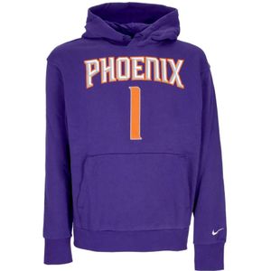 Nike, Heren, Sweatshirts & Hoodies, Paars, Maat: M Katoen,