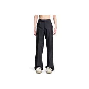 Burberry Zwarte riemgaten ontspannen fit broek , Black , Heren , Maat: M