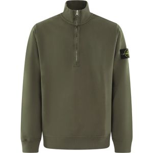 Stone Island, Heren, Sweatshirts & Hoodies, Groen, Maat: M